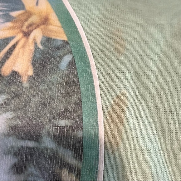 70’s Children’s Large “Peppermint Elfie” White Cat Print Shirt Customized flawed - Picture 4 of 12